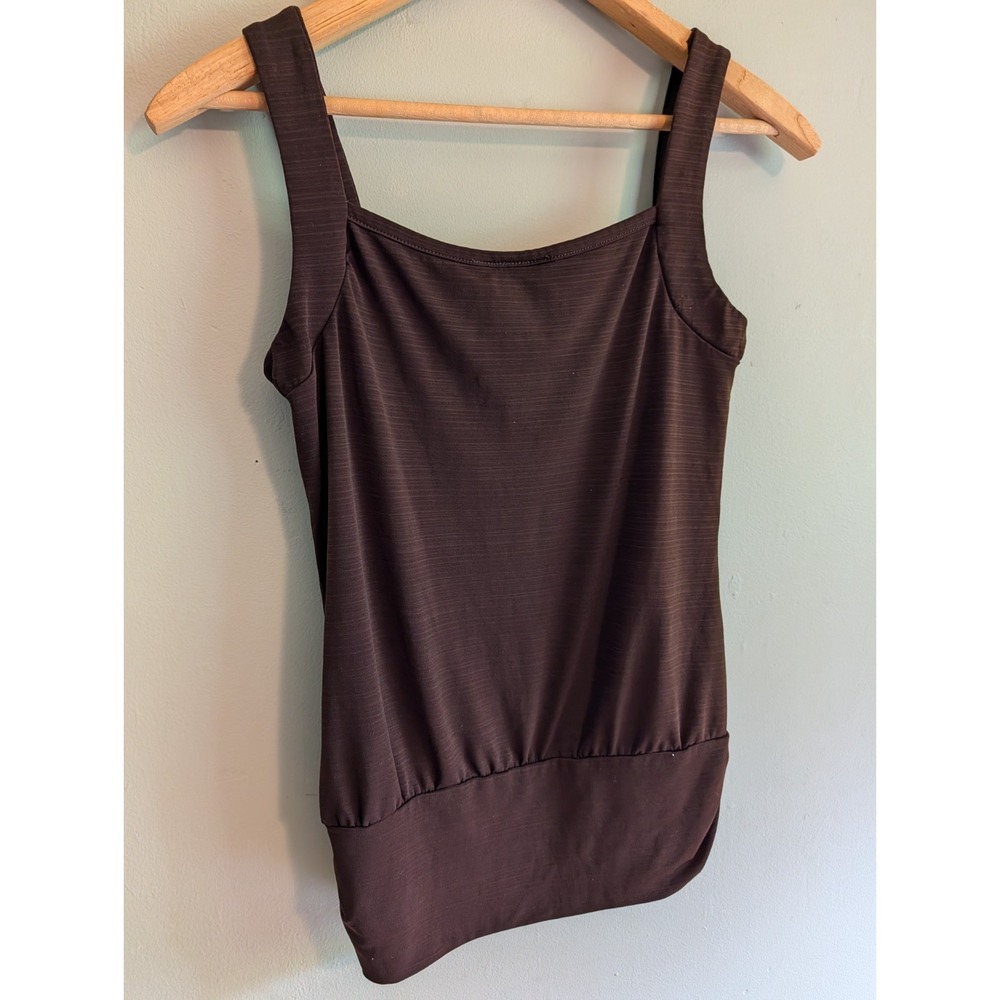 Vintage Y2K 90s Wrap Top Size S Romantic Sexy Chocolate Brown B Wear Byer Cali - Picture 10 of 12